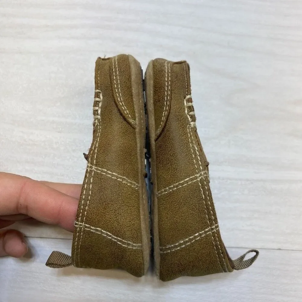 Ariat Brown Print‎ Slip-On Shoes  Sole Fabric Unisex Baby Toddler